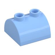 Brick Curved 2 x 2, Two Top Studs (Bright Light Blue)