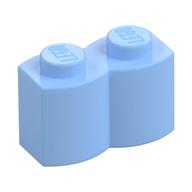 Brick Special 1 x 2 Palisade [aka Log] (Bright Light Blue)