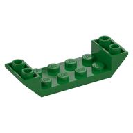 Brick Sloped Inverted 45° 6 x 2 Double with 2 x 4 Recessed (Green)