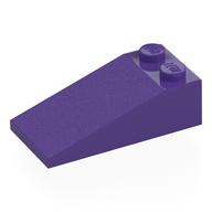 Brick Sloped 18° 4 x 2 (Dark Purple)