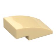 Brick Curved 3 x 2 No Studs (Tan)