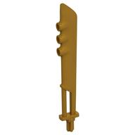 Large Figure Weapon Sword, 3 Bar Holes and Axle Hilt (Pearl Gold)