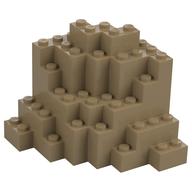 Rock Brick 8 x 8 x 6 (Dark Tan)