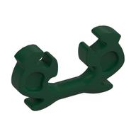 Headwear Accessory Ninja Helmet Horn/Antlers, Elaborate (Dark Green)