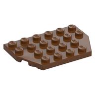 Wedge Plate 4 x 6 Cut Corners (Reddish Brown)