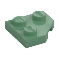 Wedge Plate 2 x 2 Cut Corner (Sand Green)