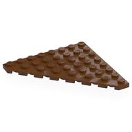 Wedge Plate 8 x 8 Cut Corner (Reddish Brown)