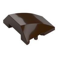 Brick Wedged, Curved 4 x 3 No Studs [Plain] (Dark Brown)