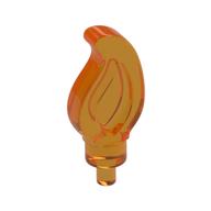 Wave / Flame Small with Pin (Trans-Orange)