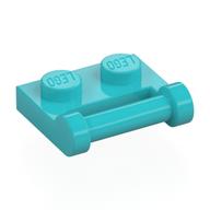 Plate Special 1 x 2 [Side Handle Closed Ends] (Medium Azure)