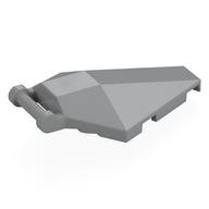 Windscreen 6 x 4 x 1 Hexagonal with Handle (Light Bluish Gray)
