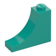 Brick Curved 1 x 3 x 2 Inverted [Inside Bow] (Dark Turquoise)