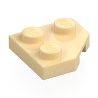 Wedge Plate 2 x 2 Cut Corner (Tan)