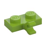 Plate Special 1 x 2 with Clip Horizontal on Side (Lime)