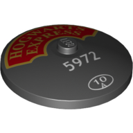 Dish 4 x 4 Inverted [Radar] with 'Hogwarts Express' 5972 Print (Black)