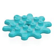 Plate Special 4 x 4 Splat Gear, 10 Teeth (Medium Azure)