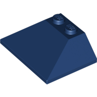 Brick Sloped 45° 3 x 4 Double / 33° (Dark Blue)
