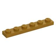Plate 1 x 6 (Pearl Gold)