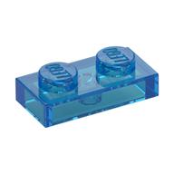 Plate 1 x 2 (Trans-Dark Blue)