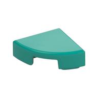 Tile Round 1 x 1 Quarter (Dark Turquoise)