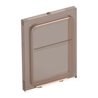 Glass for Train Door Lip On All Sides (Trans-Brown)