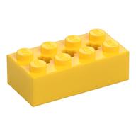 Brick Special 2 x 4 with 3 Axle Holes (Yellow)