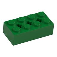 Brick Special 2 x 4 with 3 Axle Holes (Green)