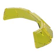 Glass for Aircraft Fuselage Curved Forward 6 x 10 Top with 5 Window Panes (Trans-Yellow)
