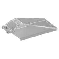 Windscreen 8 x 4 x 2 with Handle and 2 Studs [Hollow Studs] [Plain] (Trans-Clear)
