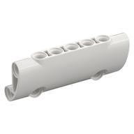 Technic Panel Curved 7 x 3 with 2 Pin Holes through Panel Surface (White)