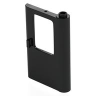 Door 1 x 4 x 5 Train Right - Thick Support Bottom (Black)