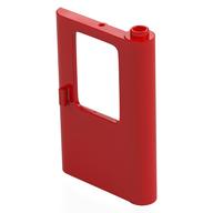 Door 1 x 4 x 5 Train Right - Thick Support Bottom (Red)