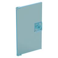 Door 1 x 4 x 6 Smooth with Chamfered Handle Plinth (Trans-Light Blue)
