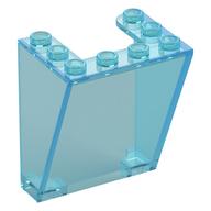 Windscreen 3 x 4 x 4 Inverted, Rounded Top Inside Edges, Cut-Out Bottom Inside Edges (Trans-Light Blue)