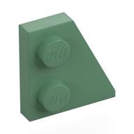 Wedge Plate 2 x 2 Right (Sand Green)