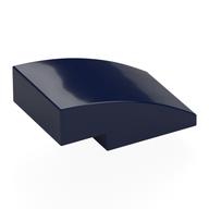 Brick Curved 3 x 2 No Studs (Dark Blue)