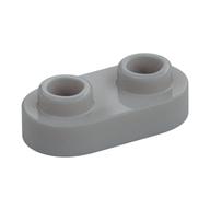 Plate Special 1 x 2 Rounded with 2 Open Studs (Light Bluish Gray)