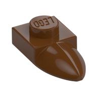 Plate Special 1 x 1 with Tooth (Reddish Brown)