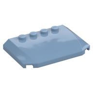 Brick Wedged, Curved Triple 4 x 6 x 2/3 with 4 Studs (Sand Blue)