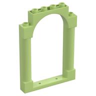 Panel 1 x 6 x 7 with 2 Columns and Arch (Yellowish Green)