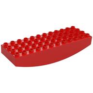 Duplo Brick 4 x 12 x 2 [Rocker] (Red)