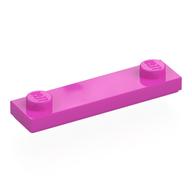 Plate Special 1 x 4 with 2 Studs with Groove [New Underside] (Dark Pink)