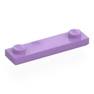Plate Special 1 x 4 with 2 Studs with Groove [New Underside] (Medium Lavender)