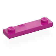 Plate Special 1 x 4 with 2 Studs with Groove [New Underside] (Magenta)