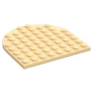 Plate 8 x 8 with Rounded End (Tan)