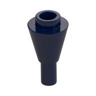 Cone 1 x 1 Inverted with Bar at Bottom (Ice Cream Cone) (Dark Blue)