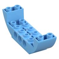 Brick Curved Inverted 2 x 8 x 2 Double (Bright Light Blue)