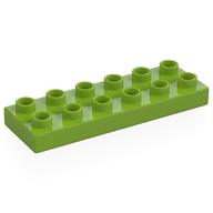 Duplo Plate 2 x 6 (Lime)