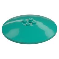 Dish 8 x 8 Inverted [Radar], Solid Studs, Squared Anti-stud Underside (Dark Turquoise)