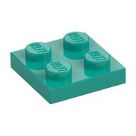 Plate 2 x 2 (Dark Turquoise)